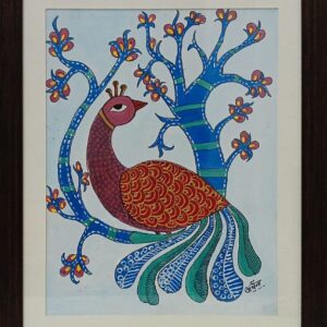 Gond Painting Peacocke
