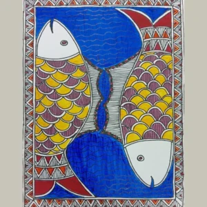 Madhubani Painting – Two Fish