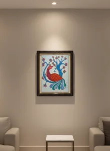 Gond Painting Peacocke